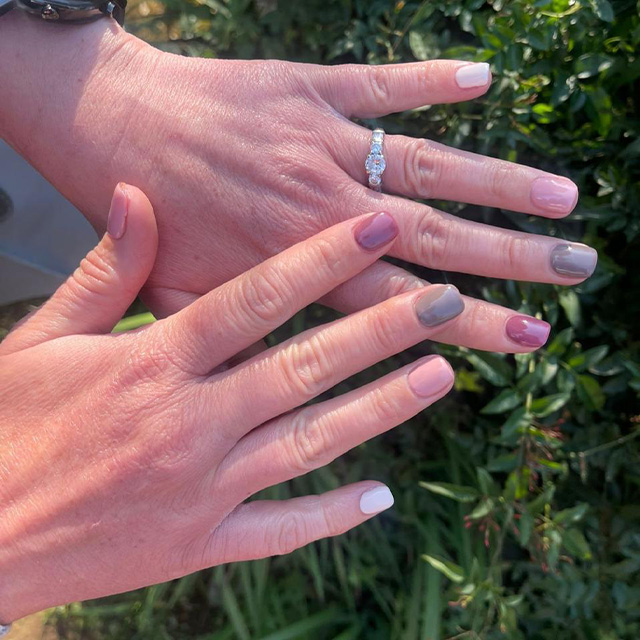 Nails close-up